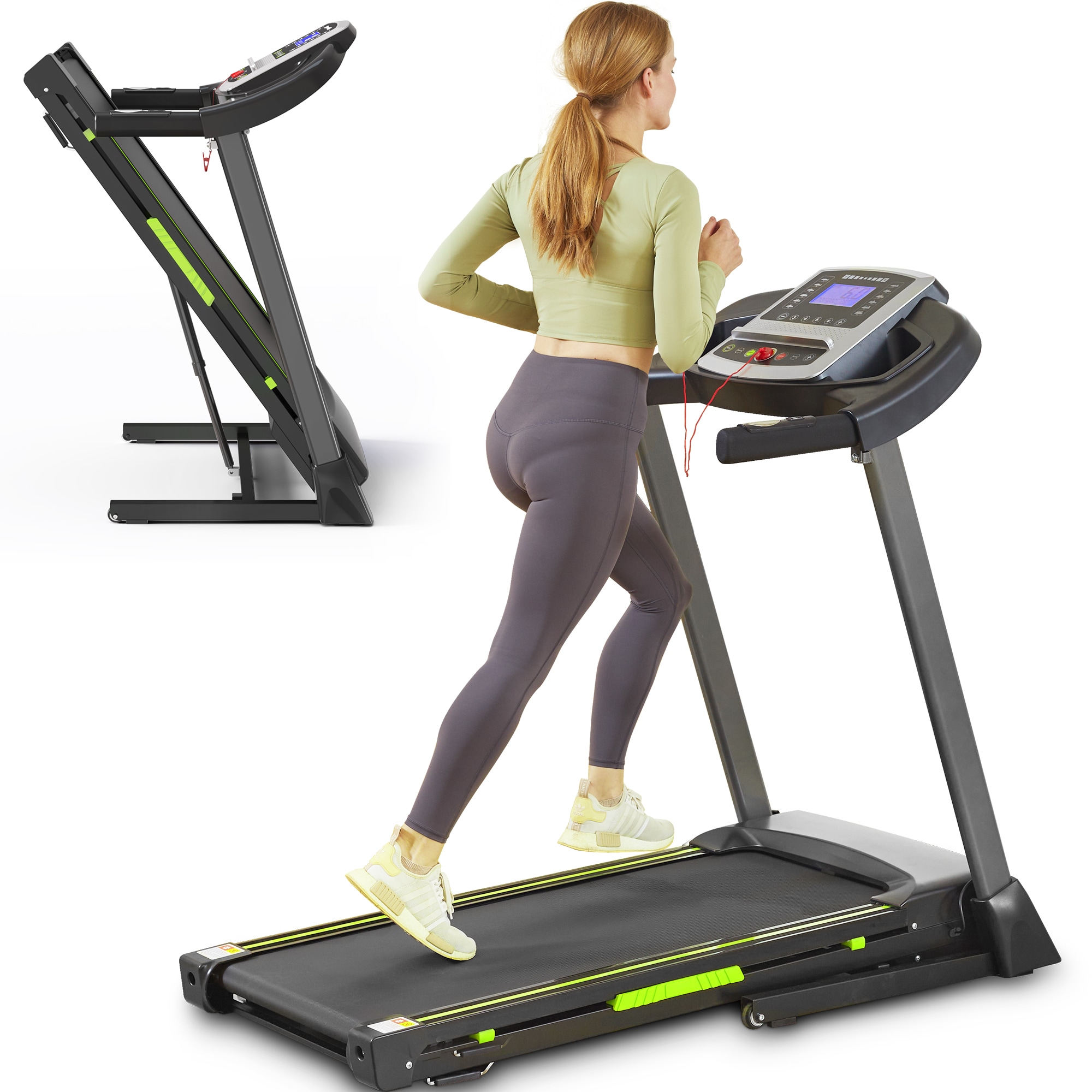 Folding Treadmill For Home With Quiet Motor And App Control_voghion.com